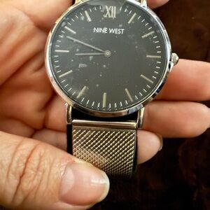 Nine West Silver Men's “Asher” Watch